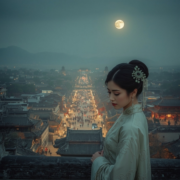 Lucid_Realism_My_beautiful_woman_stands_in_the_ancient_city_of_0.jpg