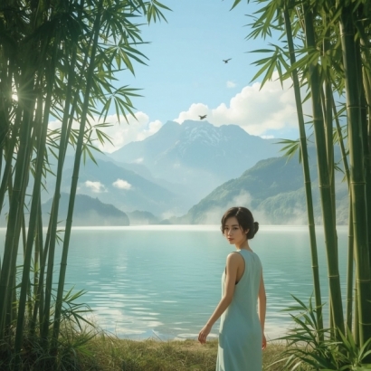 Lucid_Realism_A_serene_3D_scenery_of_a_person_preferably_an_Ea_1.jpg