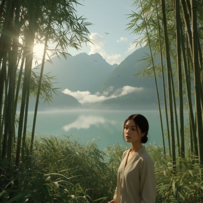 Lucid_Realism_A_serene_3D_scenery_of_a_person_preferably_an_Ea_3.jpg