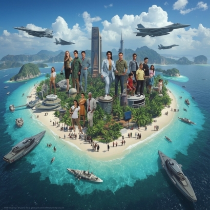 Lucid_Realism_A_stunning_3D_island_paradise_inhabited_by_beaut_2.jpg