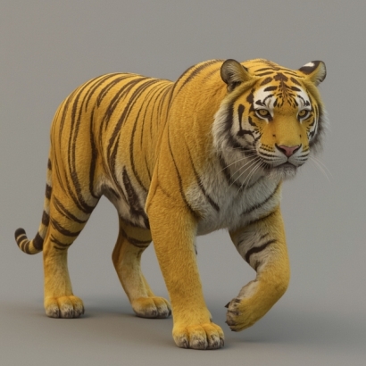 Lucid_Realism_A_highly_realistic_3D_rendering_of_a_yellow_tige_3.jpg