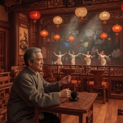 Lucid_Realism_A_50yearold_scholar_in_traditional_attire_sits_a_0.jpg