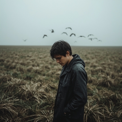 Lucid_Realism_A_lone_traveler_stands_at_the_edge_of_a_desolate_0.jpg