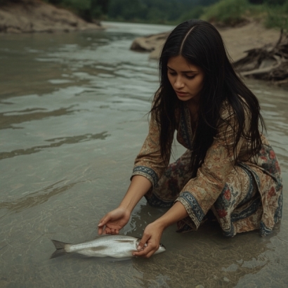 Lucid_Realism_A_serene_and_desolate_riverbed_with_no_water_a_f_1.jpg