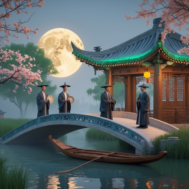 Leonardo_Phoenix_10_In_a_serene_misty_evening_scene_three_gent_0 _3_.JPG