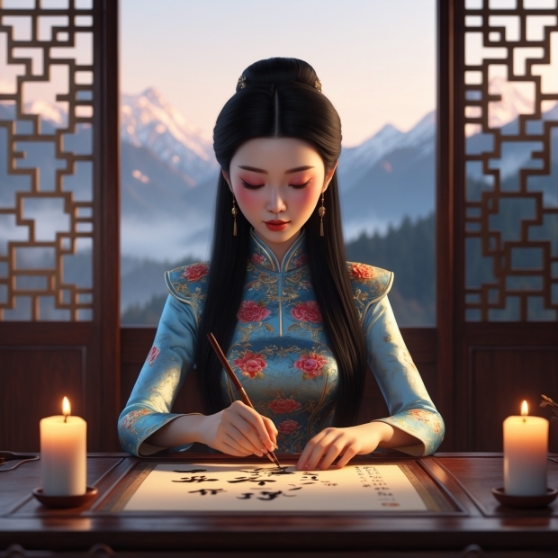 Leonardo_Phoenix_10_A_stunning_Asian_woman_sits_elegantly_at_a_0.JPG